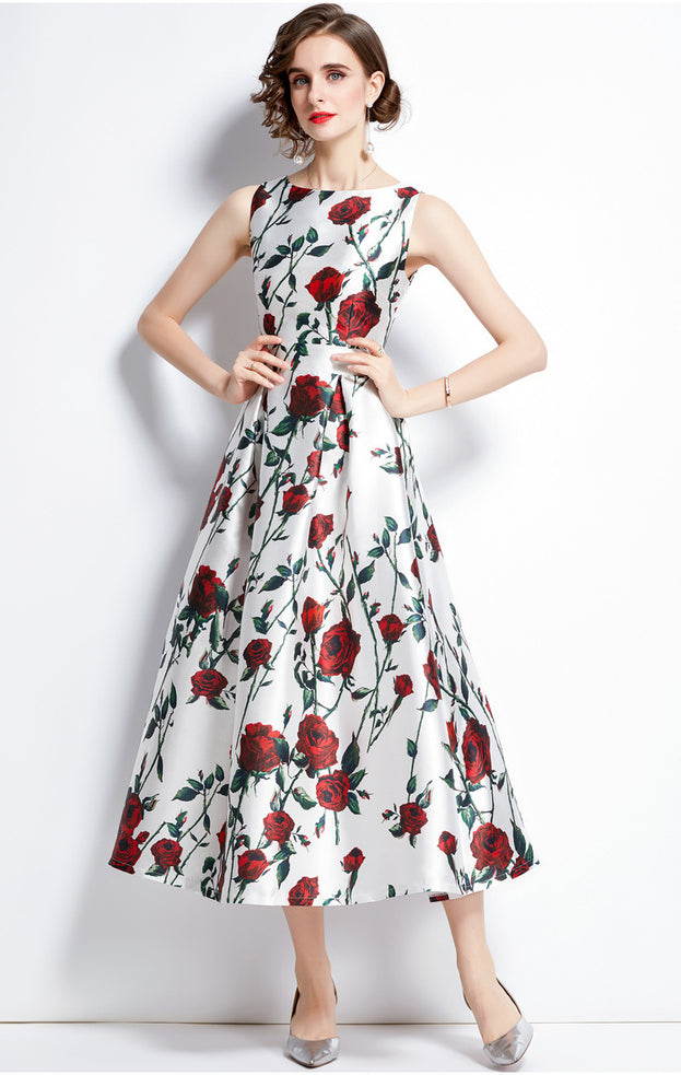Vintage Printed Dress