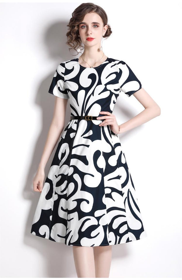 Vintage Printed Dress