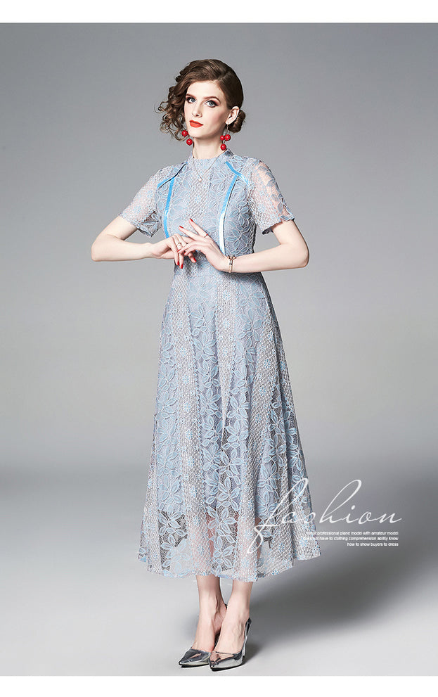 Vintage Patchwork Lace Dress