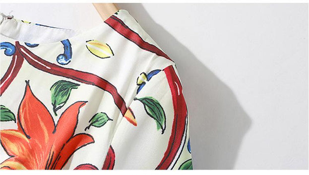 Vintage Printed Dress