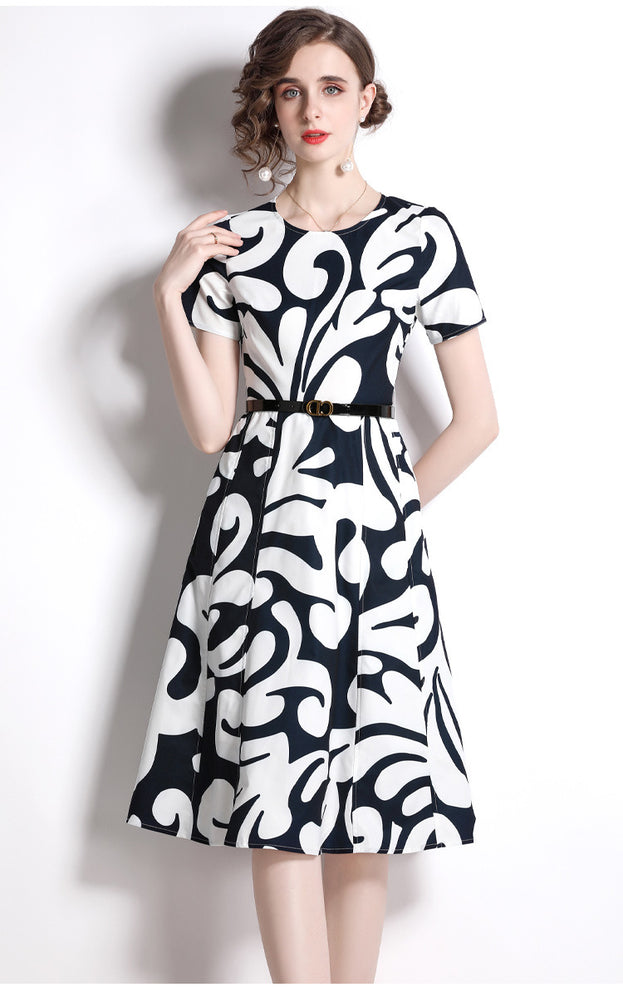 Vintage Printed Dress