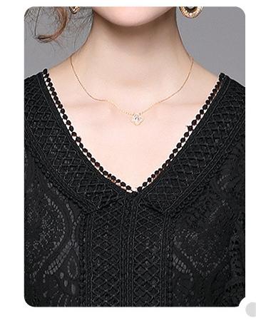 Lace V-Neck Dress