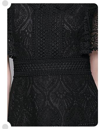Lace V-Neck Dress