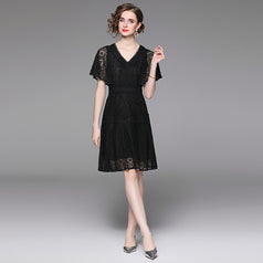 Lace V-Neck Dress
