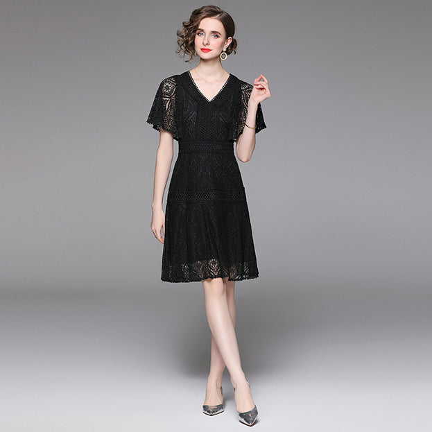 Lace V-Neck Dress