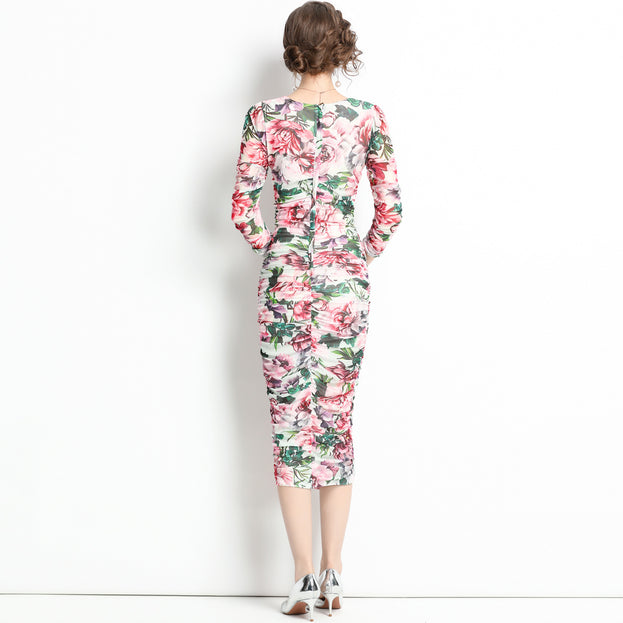 Vintage Printed Dress