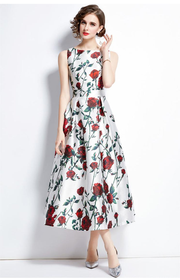 Vintage Printed Dress
