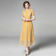 Vintage Patchwork Lace Dress