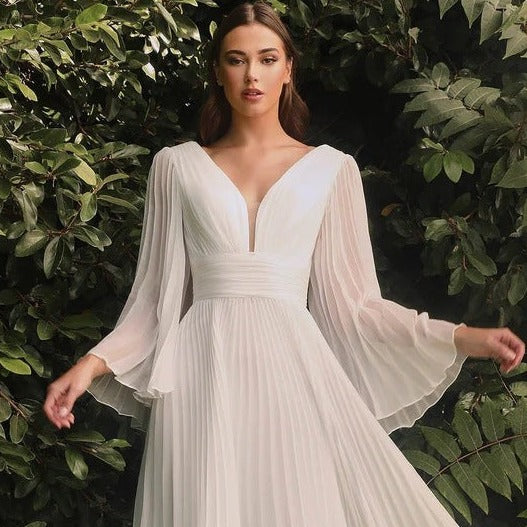 Sexy Deep V Long-Sleeved Dress Slim Dress