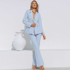 Professional Suit Trousers 2023 Autumn and Winter New OL Large Lapel Two-Piece Suit Women's Clothing