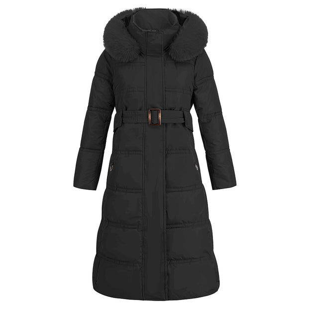 Women Slim Fit Mid Length Down Padded Jacket