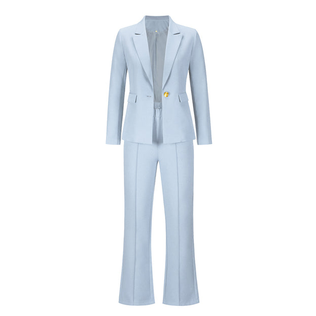 Professional Suit Trousers 2023 Autumn and Winter New OL Large Lapel Two-Piece Suit Women's Clothing