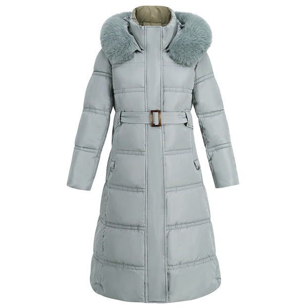 Women Slim Fit Mid Length Down Padded Jacket