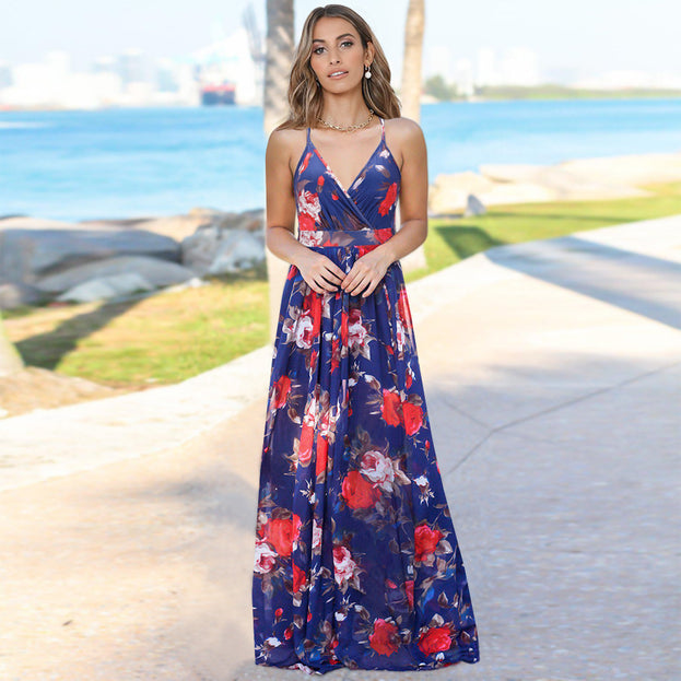 Bohemian Floral Long Dress