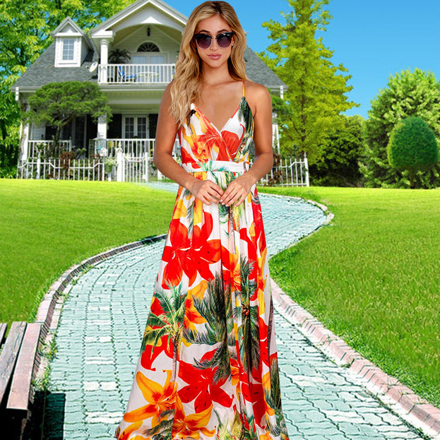 Bohemian Floral Long Dress