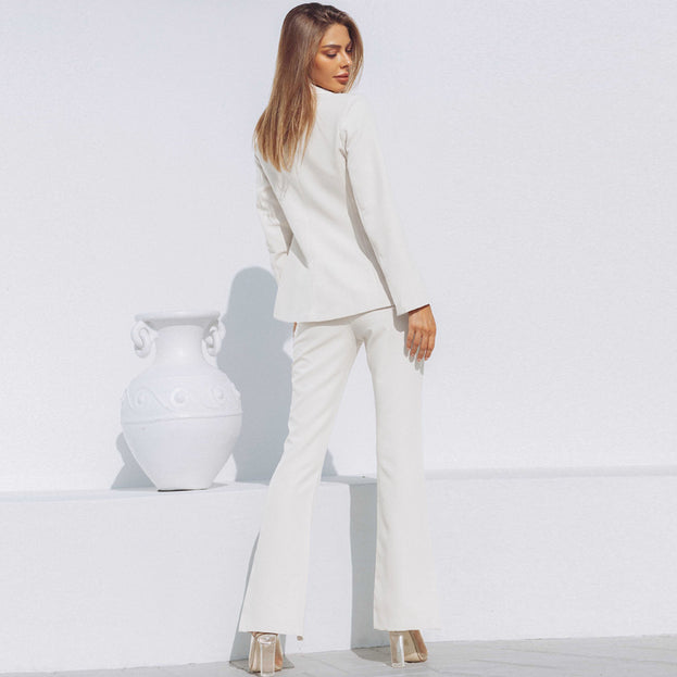 Professional Suit Trousers 2023 Autumn and Winter New OL Large Lapel Two-Piece Suit Women's Clothing
